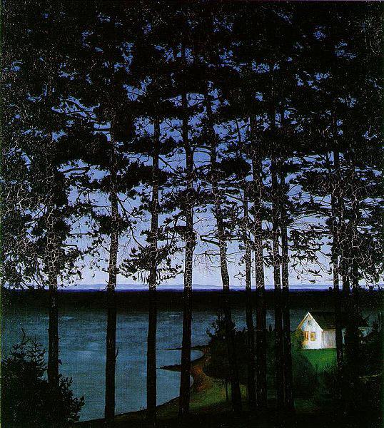 Harald Sohlberg Sohlberg-Fiskerens stue oil painting image